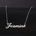Name Real Gold Plated English Letters And Numbers Necklace